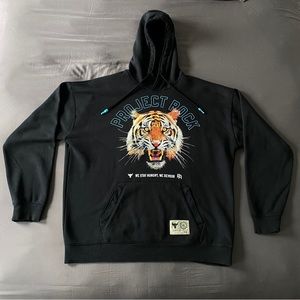 Under Armour Project Rock Tiger Graphic Long Sleeve Pullover Hoodie XL